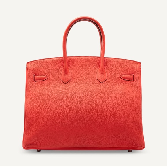 Hermes Birkin 35 CAPUCINE TOGO LEATHER WITH PALLADIUM HARDWARE
HERMÈS, 2015 - Picture 3 of 6